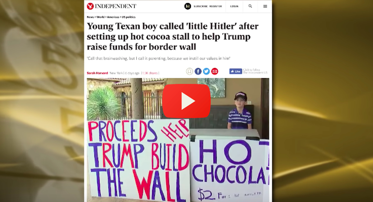 A 7 year old boy called "little Hitler" for supporting Trump
