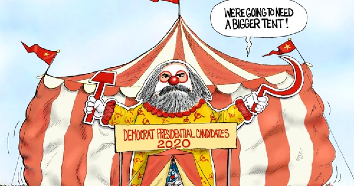 A.F. Branco Cartoon - Democratic National Circus - Comically Incorrect