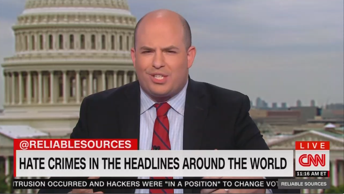 CNN’s Stelter Blames ‘Right-Wing Message Boards’ for Synagogue Shooting
