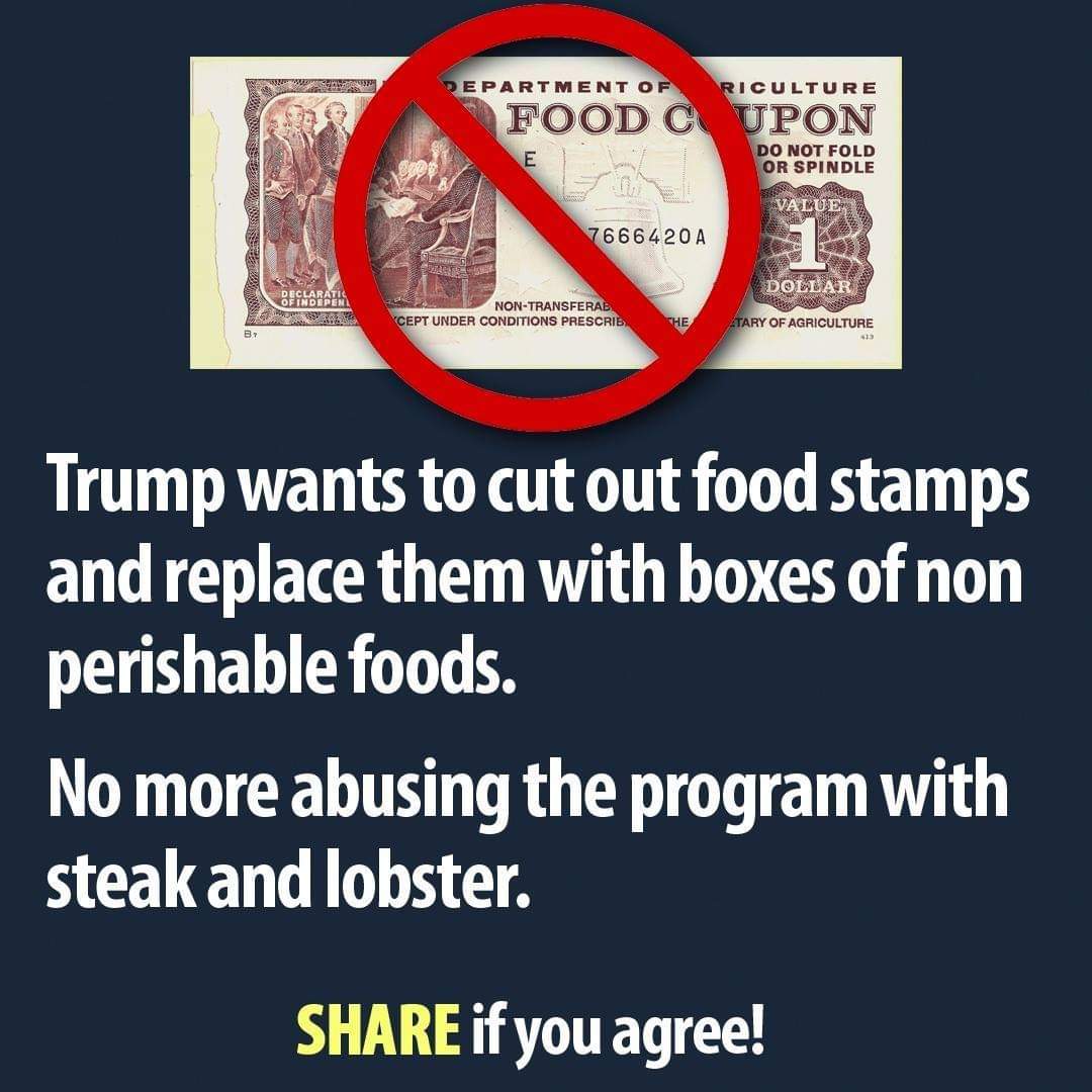 Do you agree with Trump giving actual FOOD to current food stamp recipients so they can't abuse the program?  There Is PANIC In The Diabetes Industry! Big Pharma executives can't believe their eyes. SEE WHY CLICK HERE ►► http://u-read.org/no-diabetes