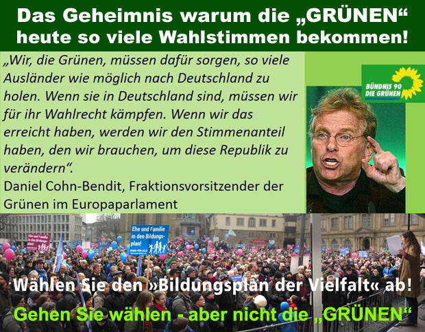 Das Geheimnis warum die „GRÜNEN“ heute so viele Wahlstimmen bekommen! | WordPress Presseartikel RfD Rettung für Deutschland