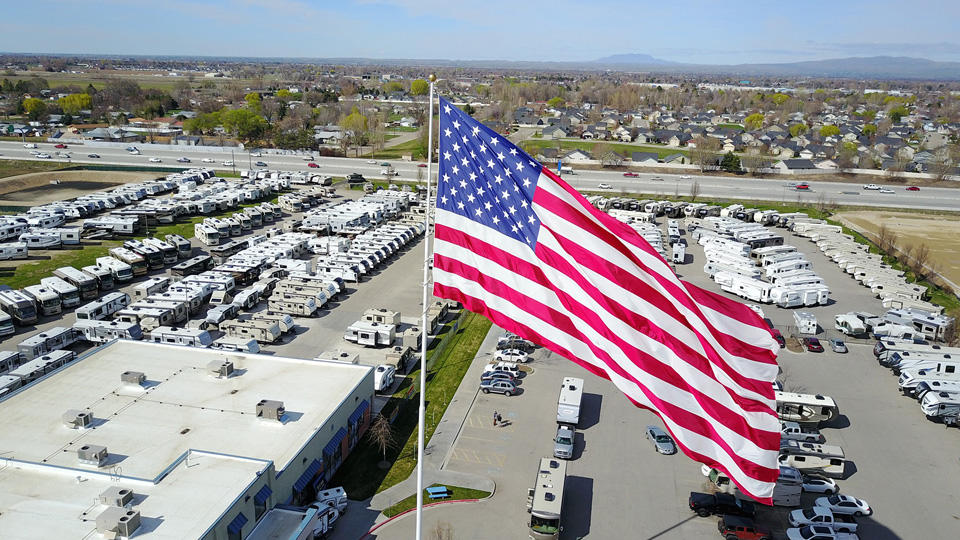 North Carolina Camping World facing fines for hanging giant American flag | WBNS-10TV Columbus, Ohio | Columbus News, Weather & Sports