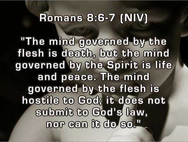 romans 8 6 7 niv