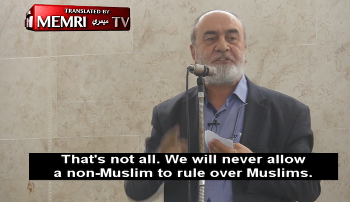 Muslim cleric: If Muslims “rise to power through democracy, they will not allow an infidel to rule over them”