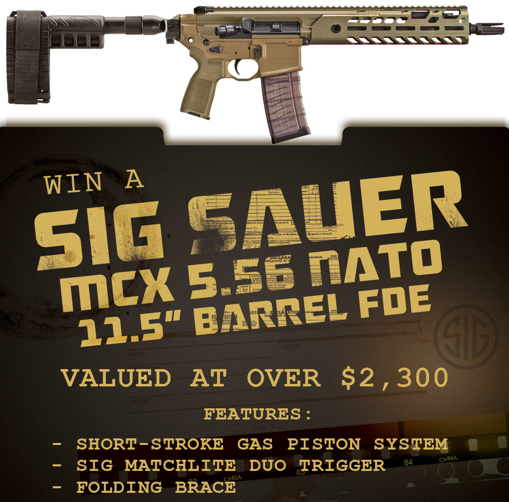 Contest - Win A FDE Sig Sauer MCX Pistol