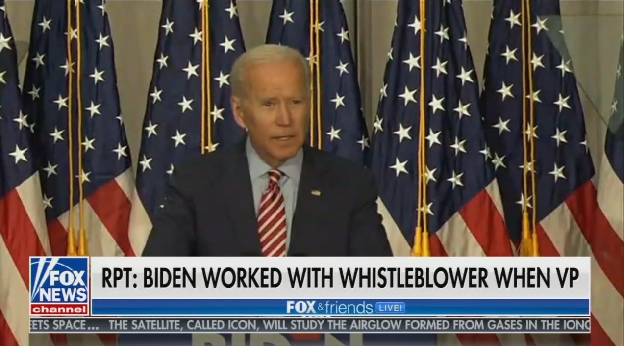 Still Silent: Nets Ignore News That Whistleblower Worked With Joe Biden