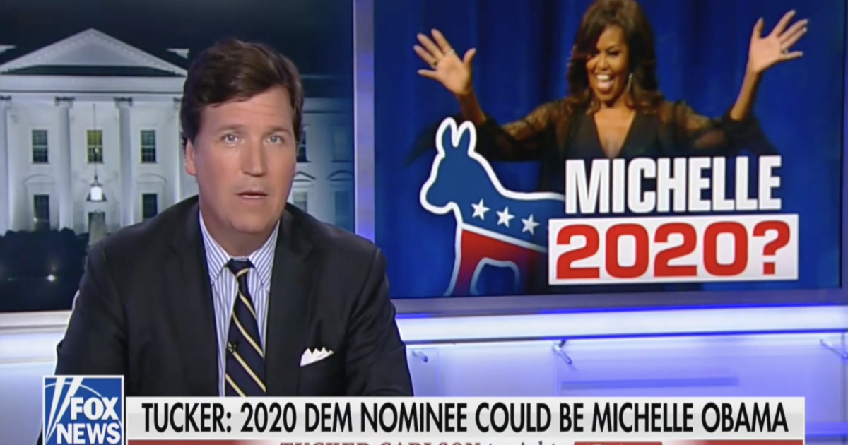 'Don't bet against Michelle Obama': Tucker Carlson predicts former first lady will be 2020 Democratic nominee