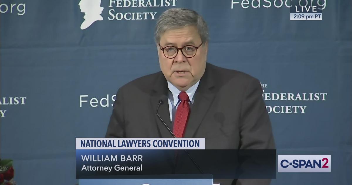 Attorney General Barr at Federalist Society Convention | C-SPAN.org