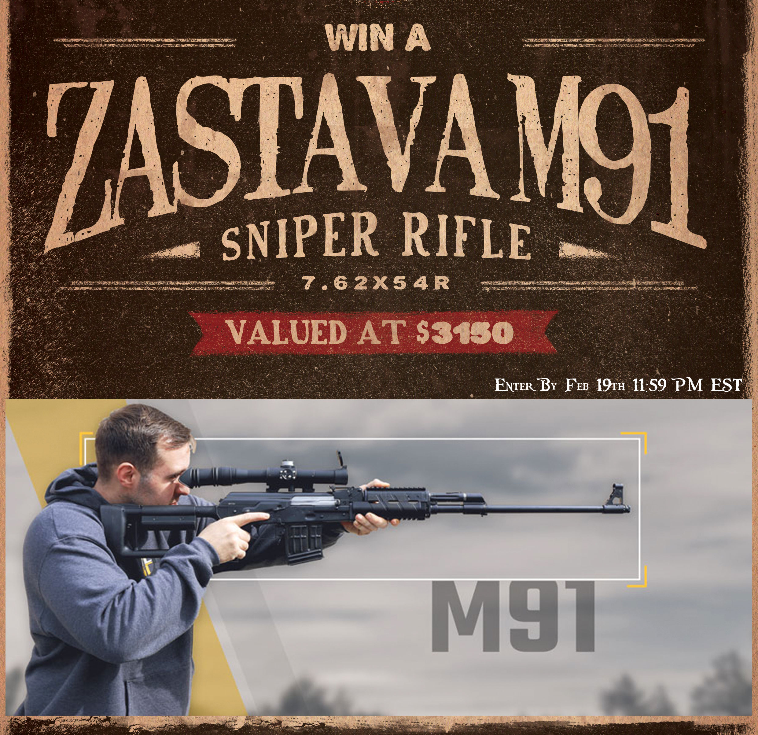 Contest - Win A Zastava M91SR AK Sniper Rifle