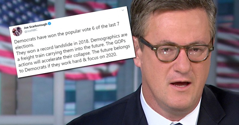 JOE SCARBOROUGH CELEBRATES DEMOGRAPHIC “FREIGHT TRAIN” THAT WILL COLLAPSE GOP | Political Madness