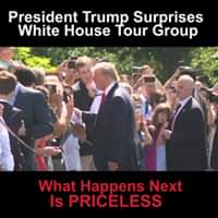 The Hodgetwins - President Trump Surprises White House Tour Group | Facebook
