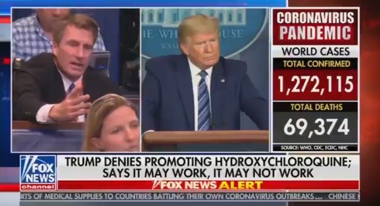 Hack Reporter Asks President Trump About Shutting Down Grocery Stores to Stop Spread of Coronavirus - So We All Can Starve (VIDEO)