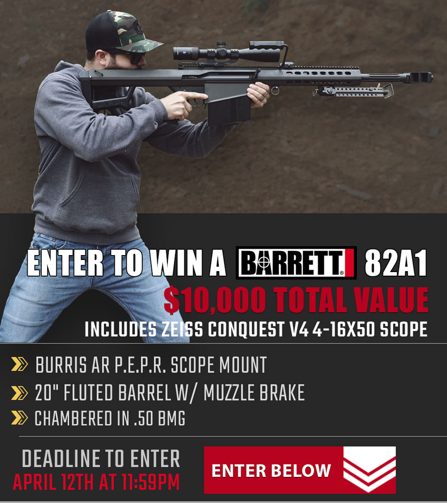 Contest - Win A Barrett 82A1 Rifle w/ Zeiss Conquest 4-16x50 Scope