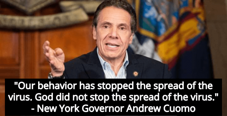 New York Governor Andrew Cuomo: ‘God Did Not Stop Spread Of Virus’ | Michael Stone