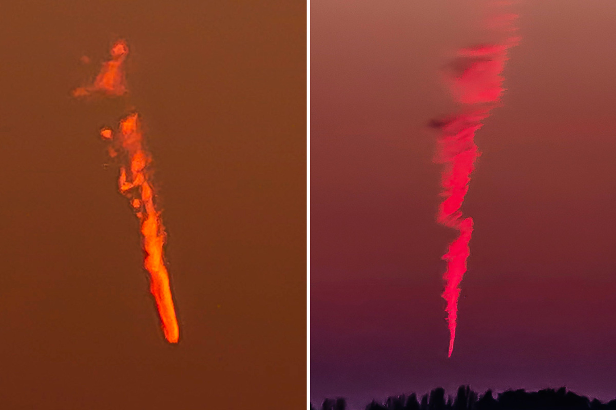 Mystery as ‘very big flaming object’ spotted spiralling through sky above Cambridgeshire for ’20 minutes’ – The Sun
