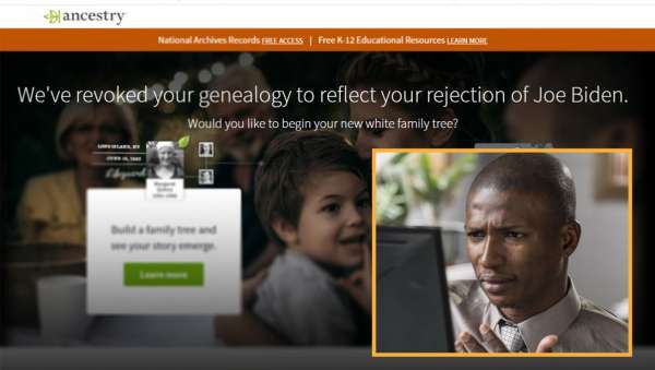 Ancestry.com Revokes Genealogies Of African Americans Who Don't Support Biden | The Babylon Bee