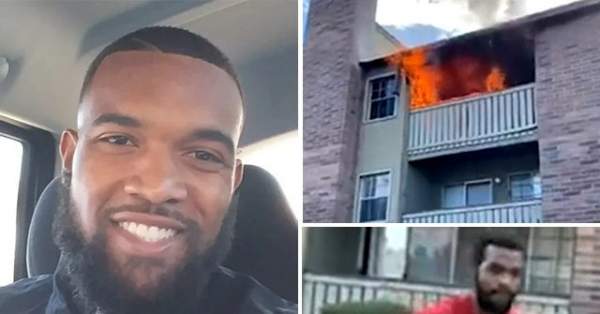 VIDEO: Ex-Wide Receiver Catches Child Thrown from Burning Building
