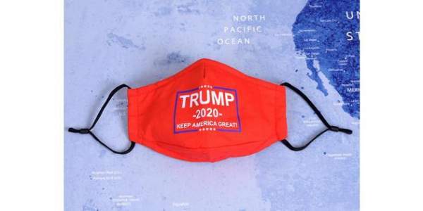 Trump 2020 Mask - Made in USA red face mask with Trump 2020 logo – Trump 2020 Masks