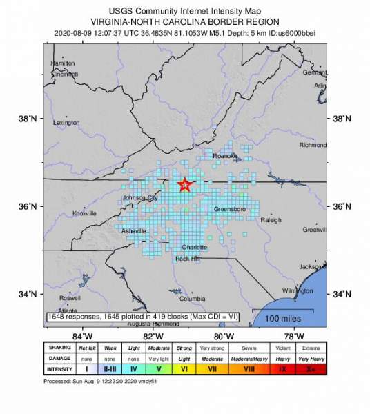 5.1 magnitude earthquake rattles parts of NC, Georgia: report | Fox News