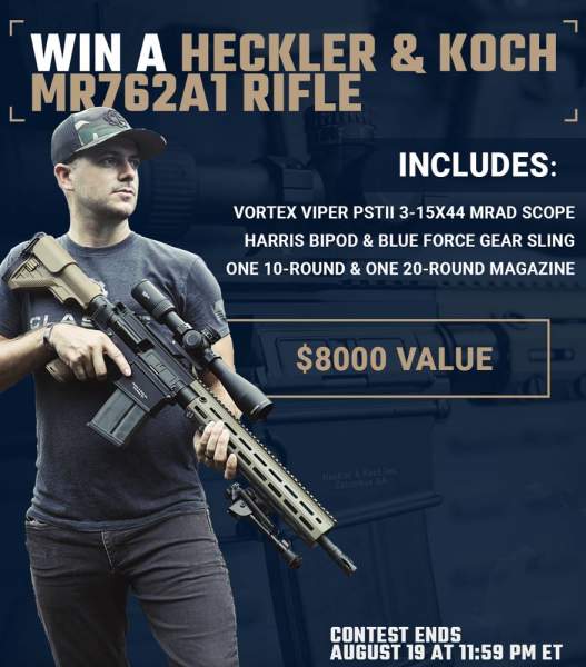 Contest - Win A Heckler & Koch MR762A1 Rifle w/ Vortex Viper PSTII Scope