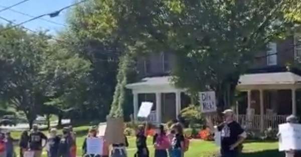 Protesters Gather Outside McConnell's Home: 'Ruth Sent Us'