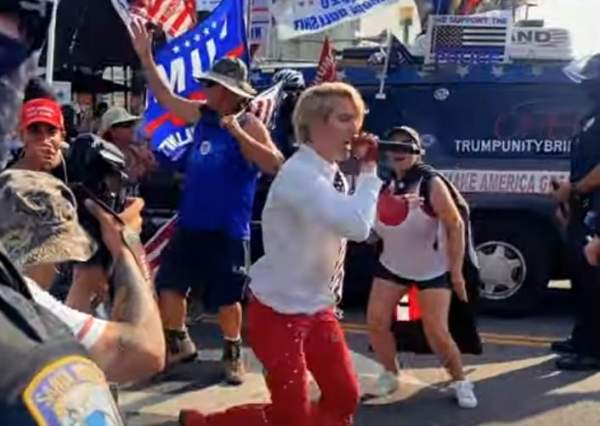 Going Viral: The 'Trump Unity Bridge' Turns Black Lives Matter Confrontation into a MAGA YMCA Dance Party (VIDEO)