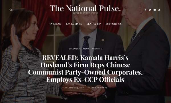 Kamala Harris' Husband's Ties to China | We the People Convention | wethepeopleconvention.org