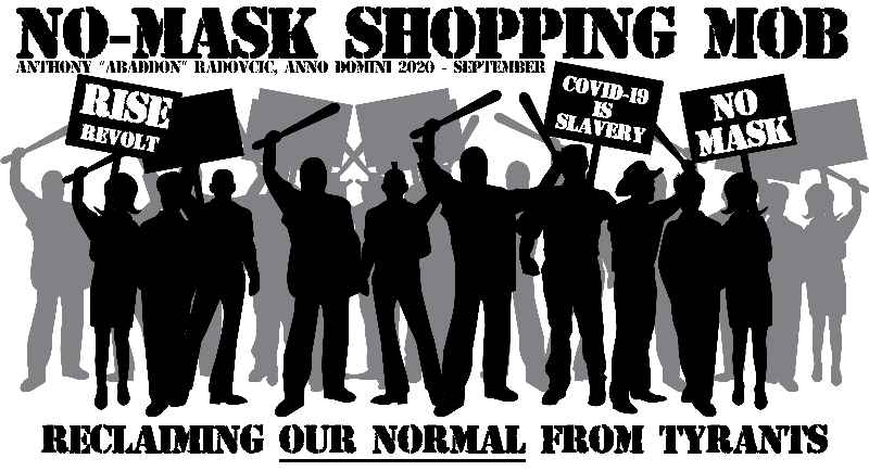 Anti-Mask Movement: No-Mask Shopping Mob