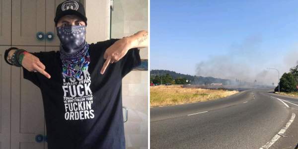BLM activist livestreams his own arrest after allegedly setting fire in Washington State | The Post Millennial