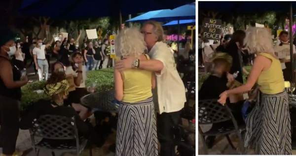 Video: Black Lives Matter Target Another Older Couple Dining Outside - This Time In Florida