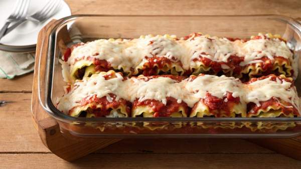 Make-Ahead Meat-Lovers' Lasagna Roll-Ups Recipe
