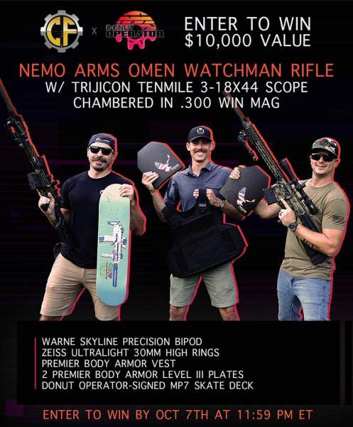 Contest - Win A Nemo Arms Omen Watchman Rifle w/ Trijicon Tenmile 3-18x44 Scope