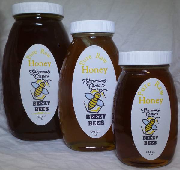 SCBeezyBeesInc Pure Raw Honey (Multiple Sizes)