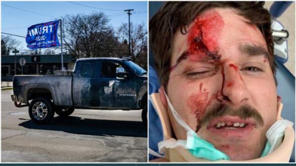 Man Almost Murdered After Flying Trump Flag On His Truck