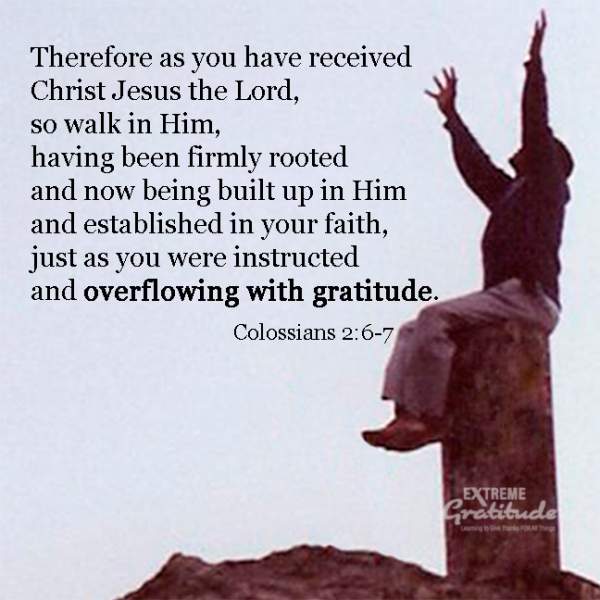Overflowing Response to Overflowing Grace – Extreme Gratitude