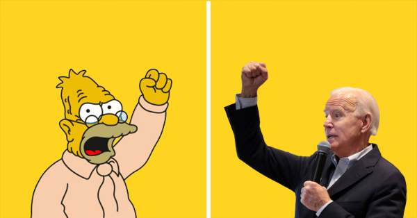 11 Clueless Joe Biden Moments that Remind Us of Grampa Simpson - Secure America Now