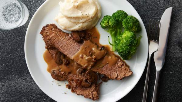 Slow-Cooker Smothered Beef Brisket Recipe