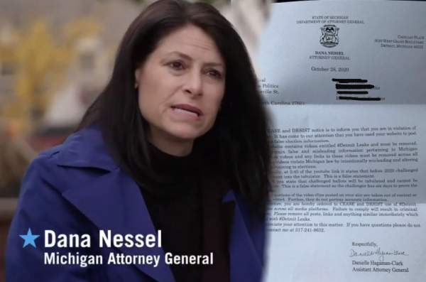 HUGE EXCLUSIVE: Michigan AG Dana Nessel Sends Cease and Desist Order to Journalist Demanding He Erase His #DetroitLeaks Video Showing Voter Fraud Training -- OR FACE CRIMINAL PROSECUTION
