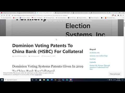 Dominion voting gave 18 patents as collateral to HSBC bank Canada on September 25th, 2019.