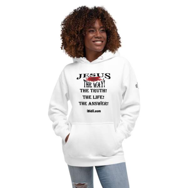 Jesus, The Way, The Truth, The Life, The Answer Unisex Hoodie - iBidii.com