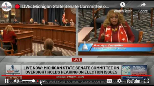 Dr Tarver On Election Fraud -From The Michigan Senate Hearing
