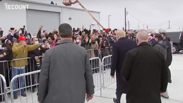 Trump Walks Over to Supporters — Their Response Says It All