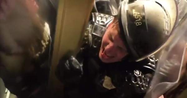 Video of trapped Capitol police officer wrecks media's new narrative