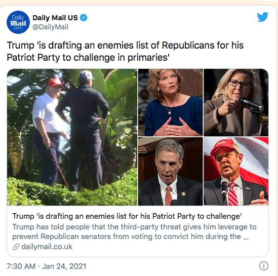 NOT CONFIRMED, but it appears that the rumored Trump “Patriot Party” has been filed with the Federal Election Committee ⋆ 10ztalk viral news aggregator