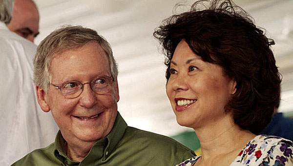 McConnell, Chao – as bad as Pelosi, Feinstein