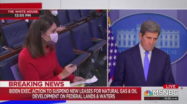 John Kerry Says Sudden Job Losses in Oil & Gas Are Not Biden's Fault