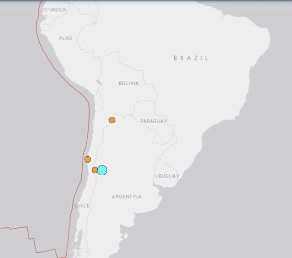 Strong Magnitude 6.6 Earthquake Strikes Argentina