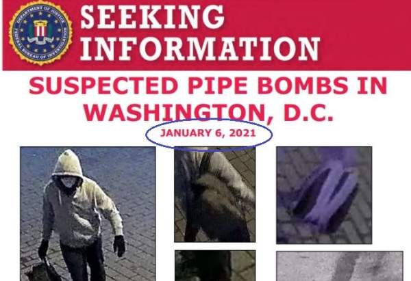 WOW! FBI Misled America - Pipe Bombs Placed at DNC and GOP Headquarters in DC Were Placed There on Jan. 5th -- NOT Jan. 6th