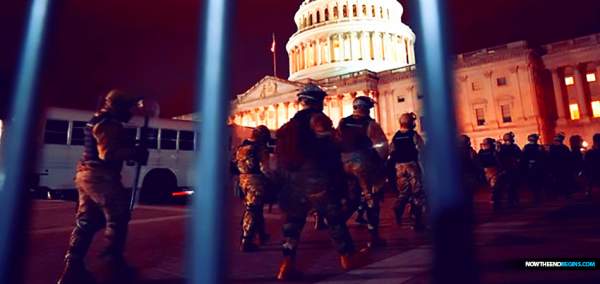 Washington DC Exists Right Now In A State Of War With Armed Troops Patrolling The Streets As President Trump Declares State Of Emergency  Now The End Begins