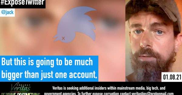 EXCLUSIVE: Twitter Insider Records CEO Jack Dorsey Laying Out Roadmap for Future Political Censorship … ‘We Are Focused on One Account [President Trump] Right Now, But This is Going to be Much Bigger Than Just One Account’ | Project Veritas